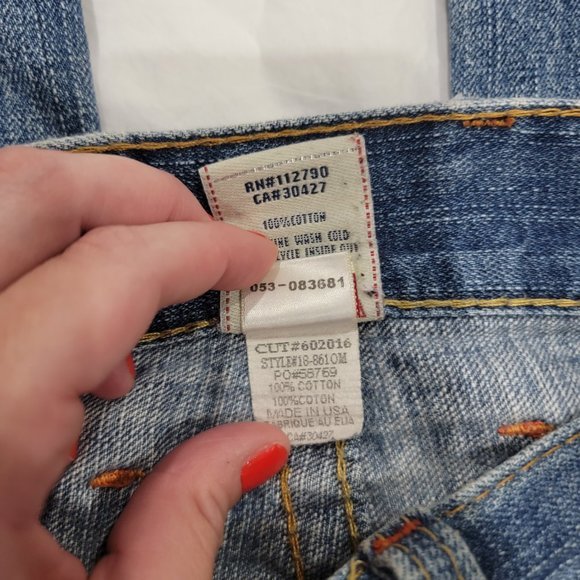 True‎ Religion 3 Fly Button Down Logan Jeans Row 30, Seat 33 Women - Picture 6 of 11